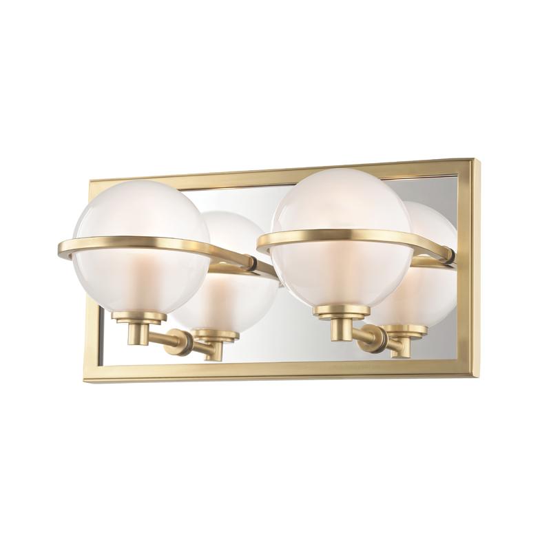 Hudson Valley Lighting Axiom Aged Brass 12W x 12L x 6H Wall Sconce