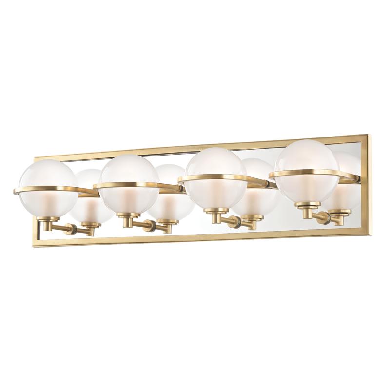 Hudson Valley Lighting Axiom Aged Brass 24W x 24L x 6H Wall Sconce