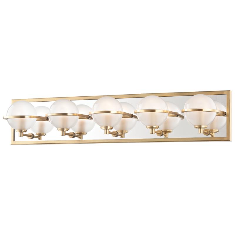 Hudson Valley Lighting Axiom Aged Brass 30W x 30L x 6H Wall Sconce