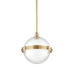 Hudson Valley Lighting Northport Aged Brass 14W X 14L X 15.5H Pendant