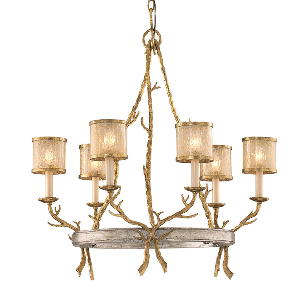 Corbett Lighting Parc Royale VINTAGE GOLD LEAF 29W x 29L x 31.75H Chandelier