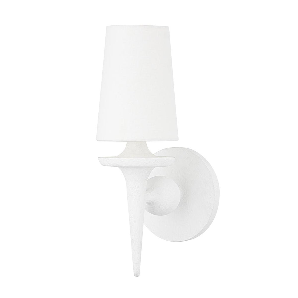 Hudson Valley Lighting Torch White Plaster 6W x 6L x 15.5H Wall Sconce