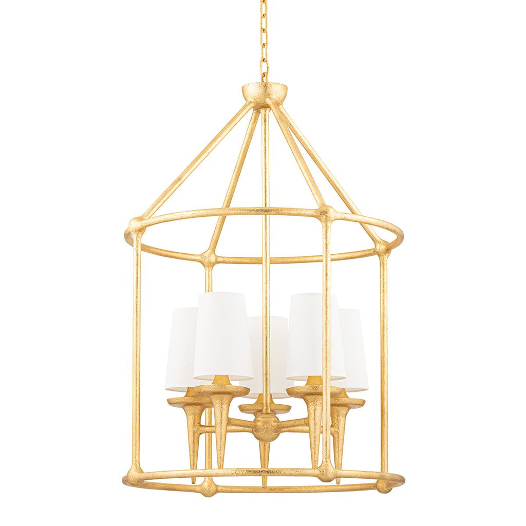 Hudson Valley Lighting Torch Gold Leaf 25W x 25L x 36.75H Pendant