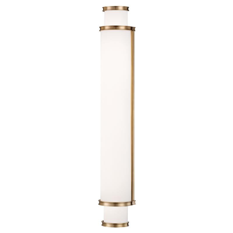 Hudson Valley Lighting Malcolm Aged Brass 4.75W x 4.75L x 30H Wall Sconce