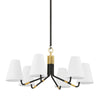 Hudson Valley Lighting Stanwyck Aged Brass/Distressed Bronze 31.5W X 31.5L X 14.25H Chandelier