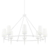 Hudson Valley Lighting Torch White Plaster 48W X 48L X 30.5H Chandelier