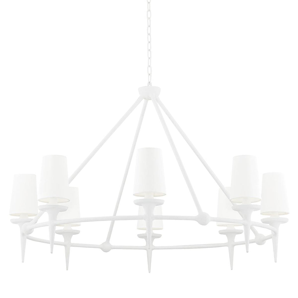 Hudson Valley Lighting Torch White Plaster 48W x 48L x 30.5H Chandelier