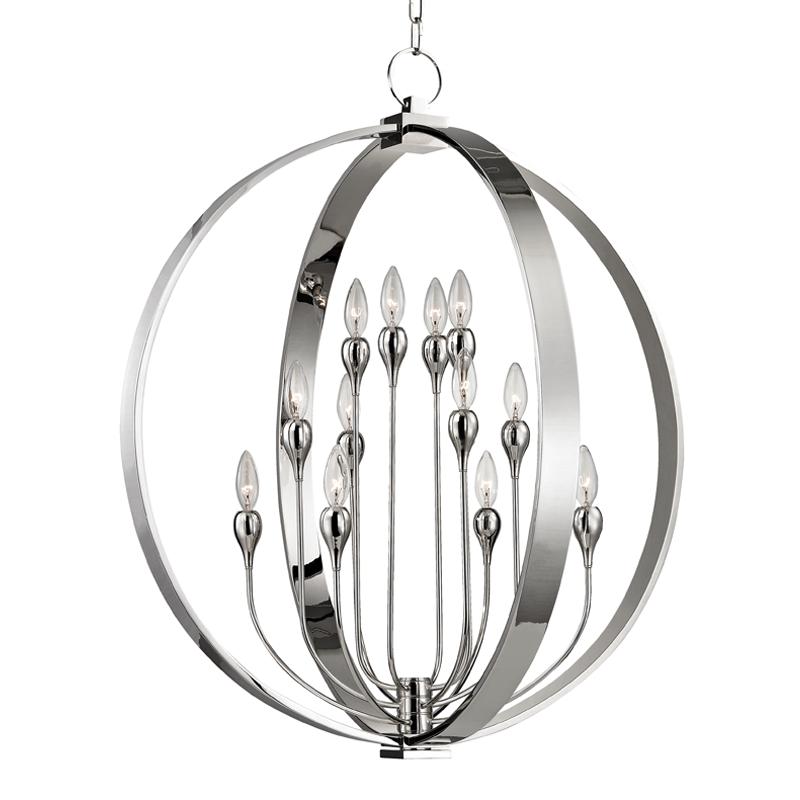 Hudson Valley Lighting Dresden Polished Nickel 30W x 30L x 35H Pendant