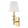 Hudson Valley Lighting Ludlow Polished Brass 5.5W X 5.5L X 13H Wall Sconce