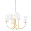 Hudson Valley Lighting Harlem Aged Brass 27.5W X 27.5L X 21.75H Chandelier