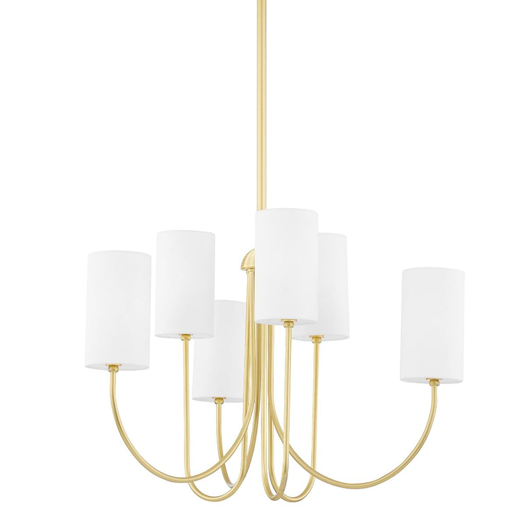 Hudson Valley Lighting Harlem Aged Brass 27.5W x 27.5L x 21.75H Chandelier