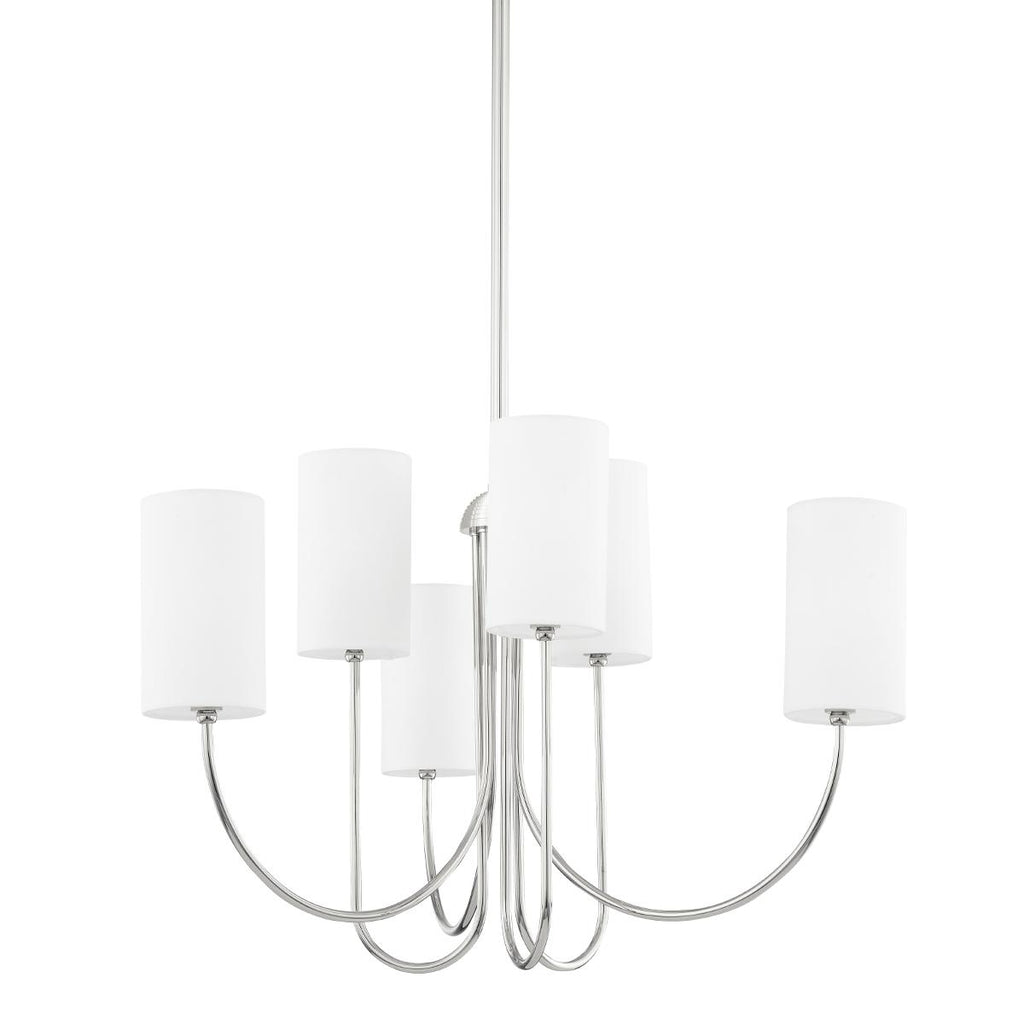 Hudson Valley Lighting Harlem Polished Nickel 27.5W x 27.5L x 21.75H Chandelier