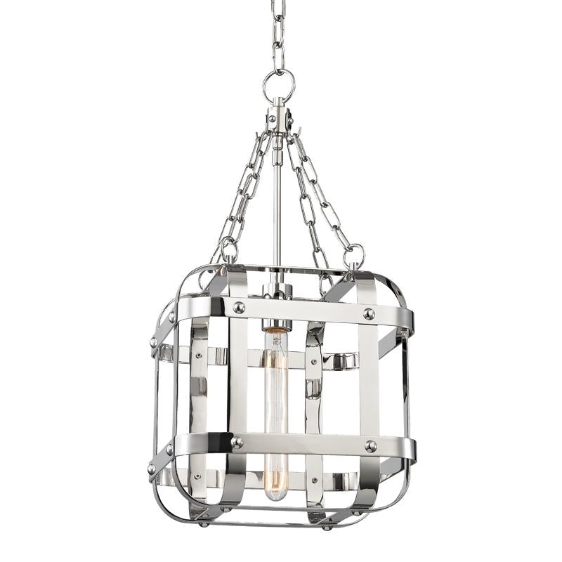 Hudson Valley Lighting Colchester Polished Nickel 11.75W x 11.75L x 23.5H Pendant