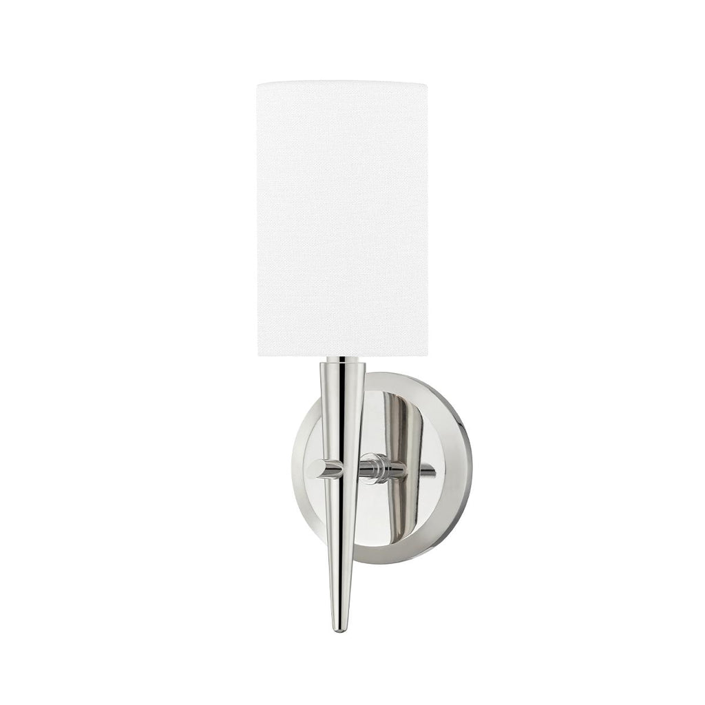 Hudson Valley Lighting Kirkwood Polished Nickel 4.75W x 4.75L x 13H Wall Sconce