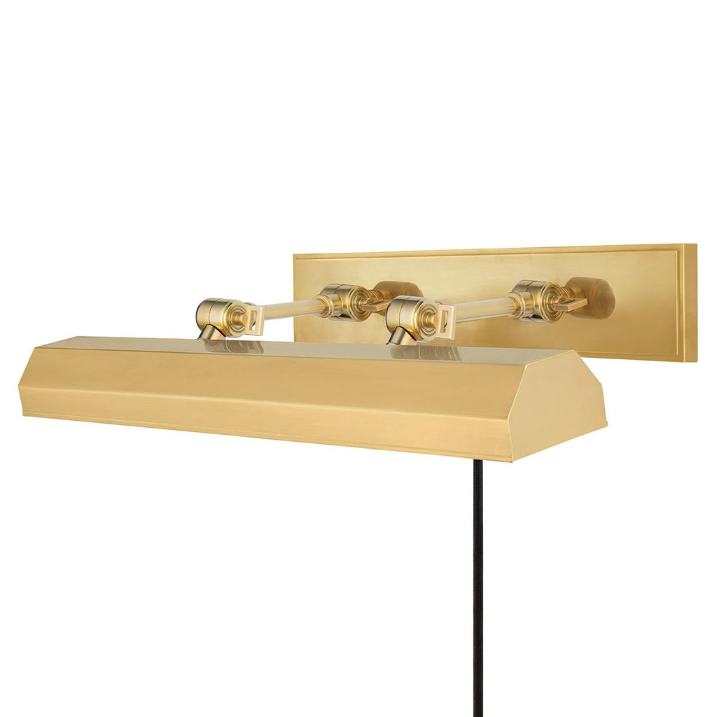 Hudson Valley Lighting Woodbury Aged Brass 23W x 23L x 6H Wall Sconce