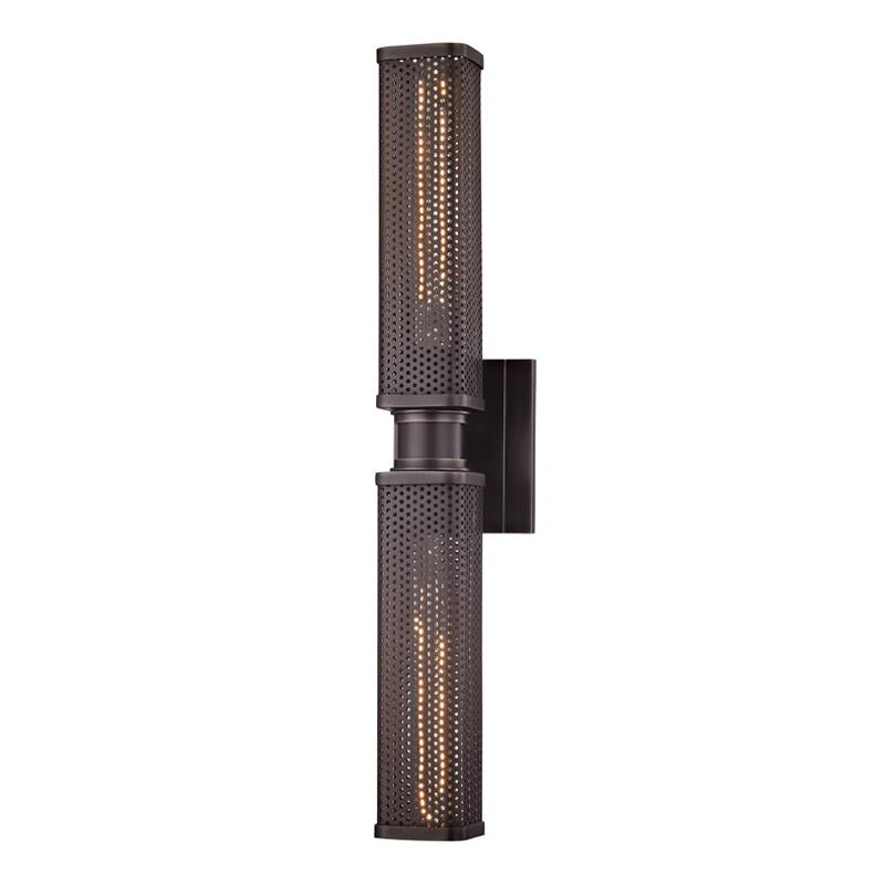 Hudson Valley Lighting Gibbs Old Bronze 4.5W x 4.5L x 22.25H Wall Sconce