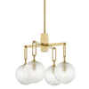 Hudson Valley Lighting Jewett Aged Brass 24W X 24L X 19.25H Chandelier