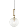 Hudson Valley Lighting Jewett Aged Brass 8W X 46L X 15H Pendant