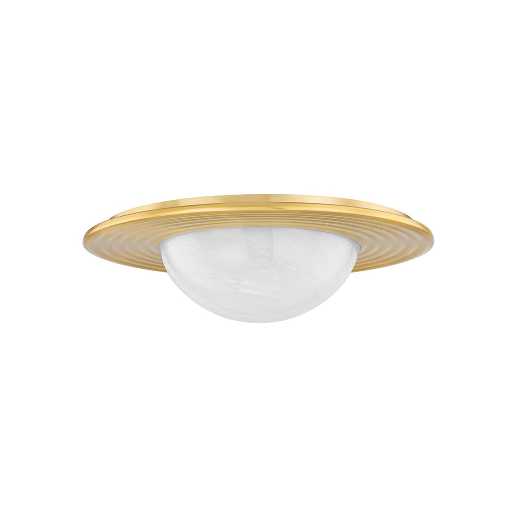 Hudson Valley Lighting GERALDTON Aged Brass 15.75W x 15.75L x 4.25H Flush Mount