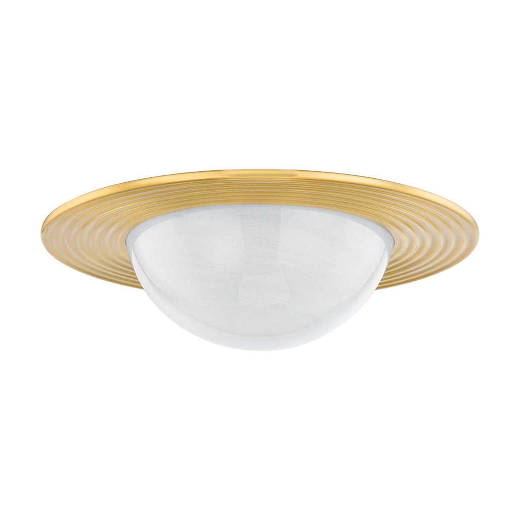 Hudson Valley Lighting GERALDTON Aged Brass 21W x 21L x 6H Flush Mount