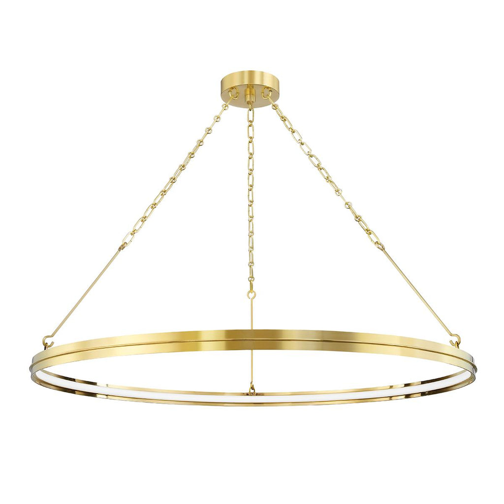 Hudson Valley Lighting Rosendale Aged Brass 42W x 42L x 2.25H Chandelier