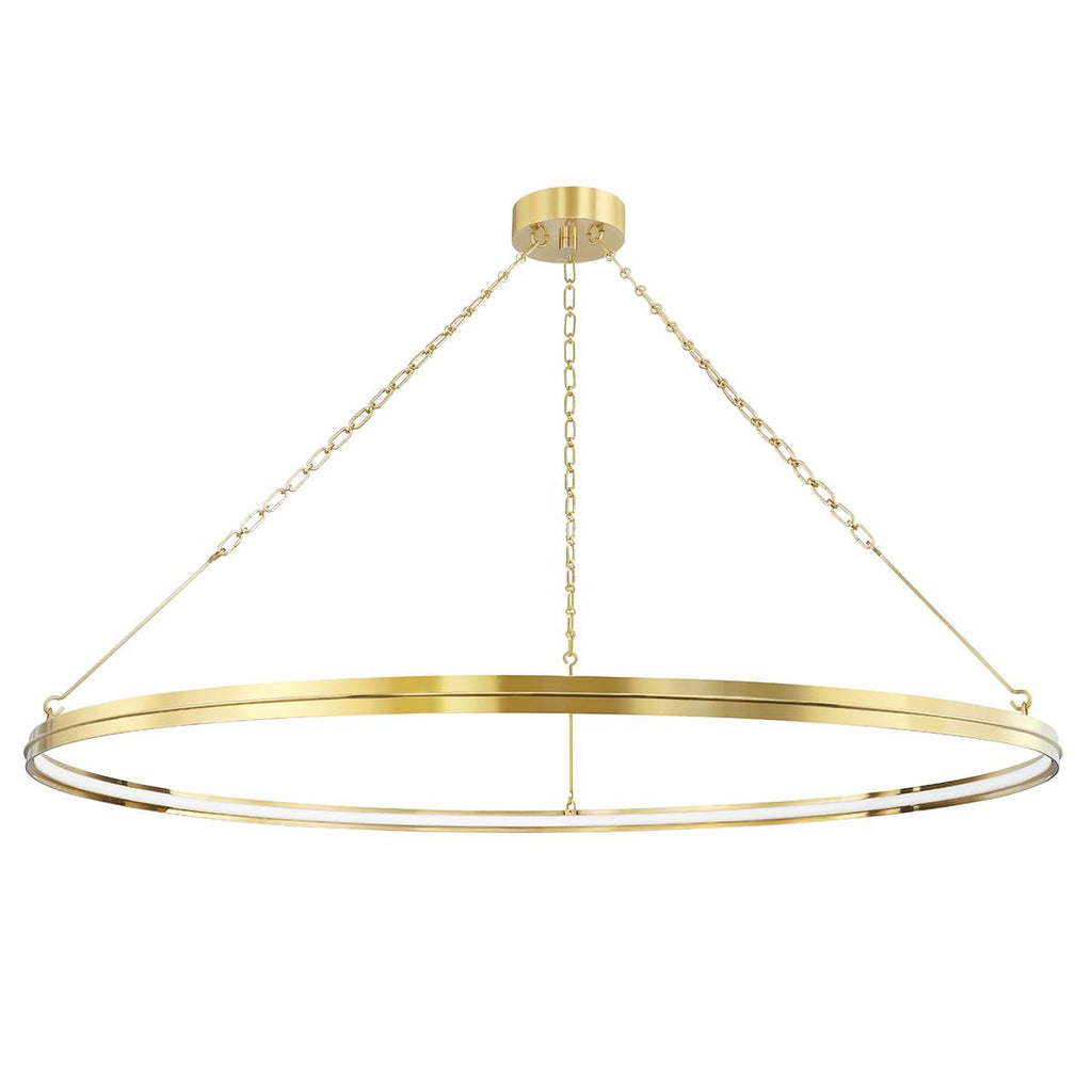 Hudson Valley Lighting Rosendale Aged Brass 56W x 56L x 2.25H Chandelier