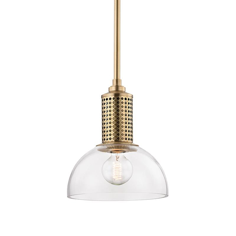 Hudson Valley Lighting Halcyon Aged Brass 10W x 10L x 11.25H Pendant