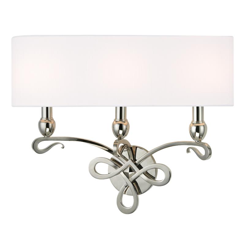 Hudson Valley Lighting Pawling Polished Nickel 20W x 20L x 16.5H Wall Sconce