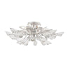 Hudson Valley Lighting Tulip Silver Leaf 23.25W X 23.25L X 7H Semi-Flush Mount