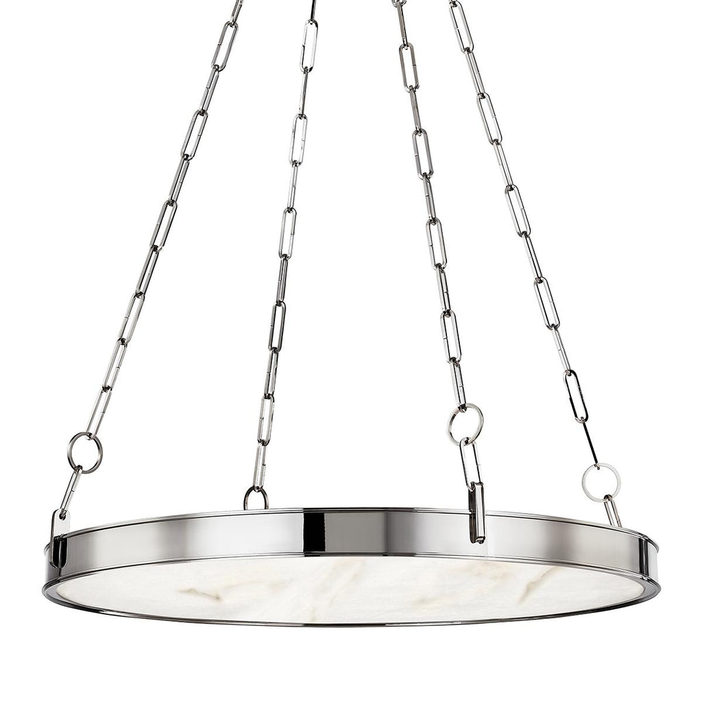 Hudson Valley Lighting Kirby Polished Nickel 30W x 30L x 3.5H Chandelier