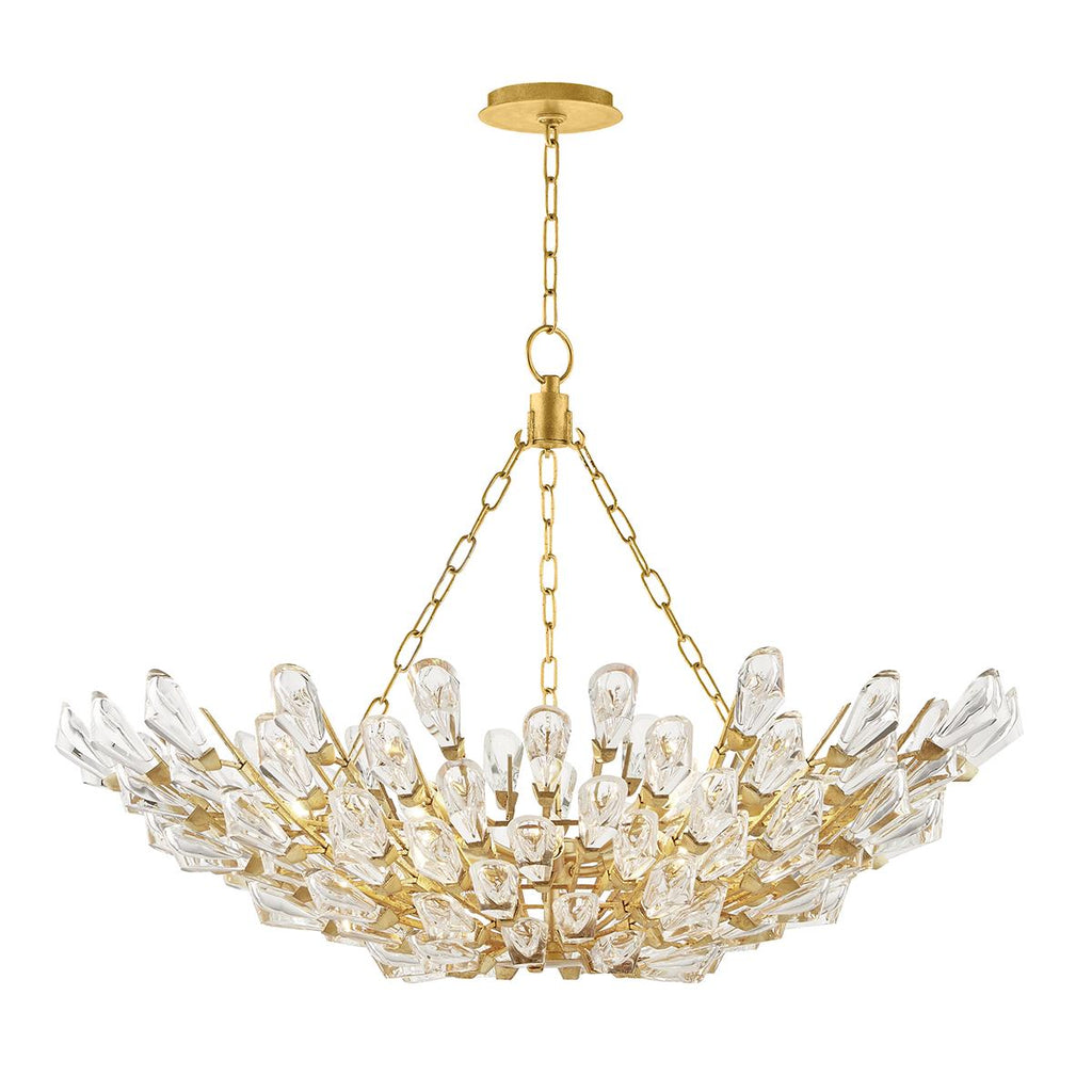 Hudson Valley Lighting Tulip Gold Leaf 39.5W x 39.5L x 20.25H Chandelier