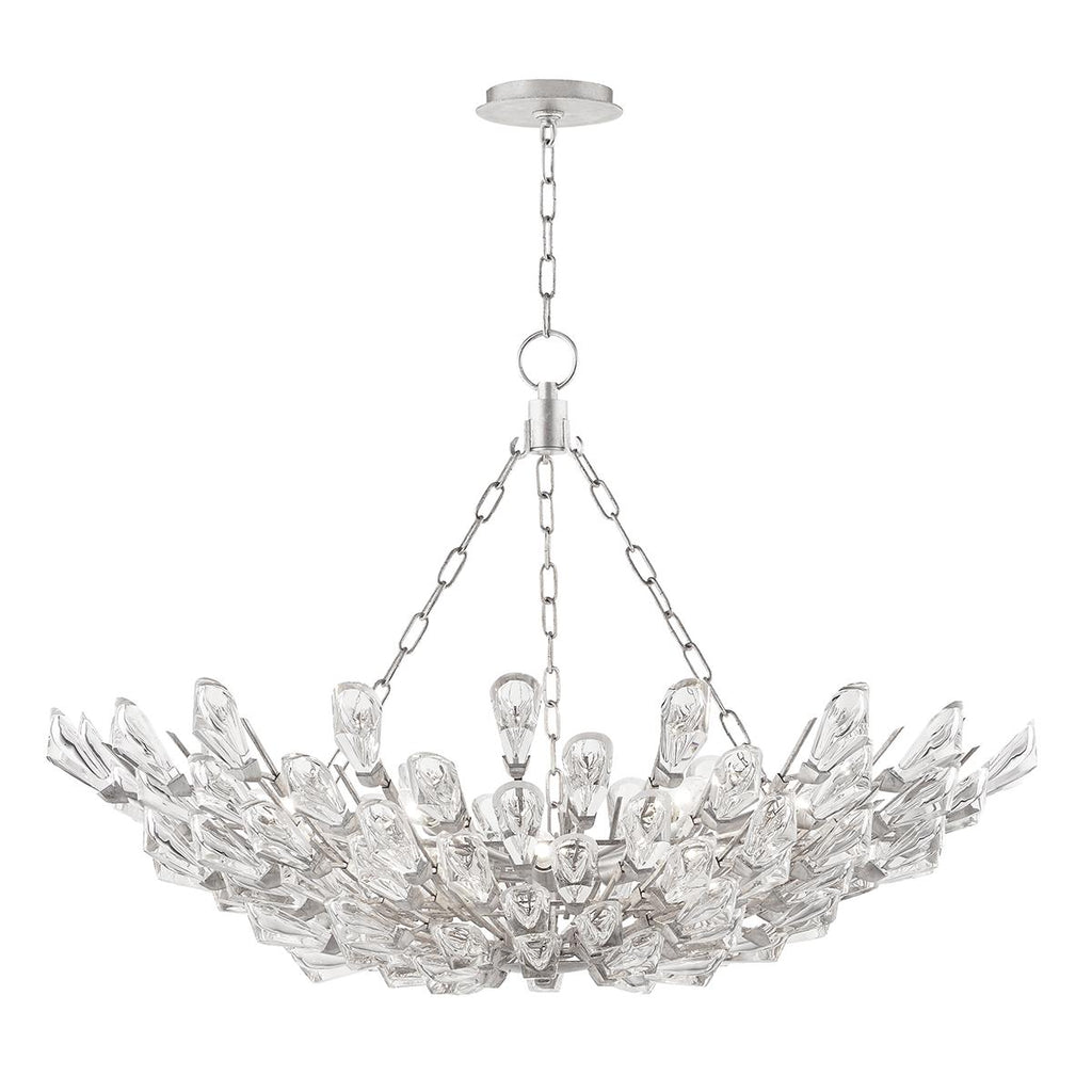 Hudson Valley Lighting Tulip Silver Leaf 39.5W x 39.5L x 20.25H Chandelier