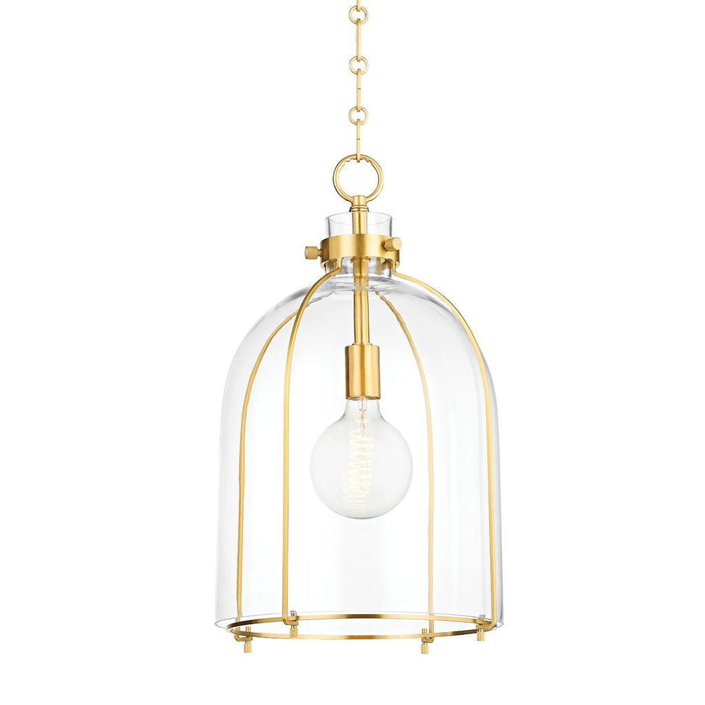 Hudson Valley Lighting Eldridge Aged Brass 15.5W x 15.5L x 23.5H Pendant