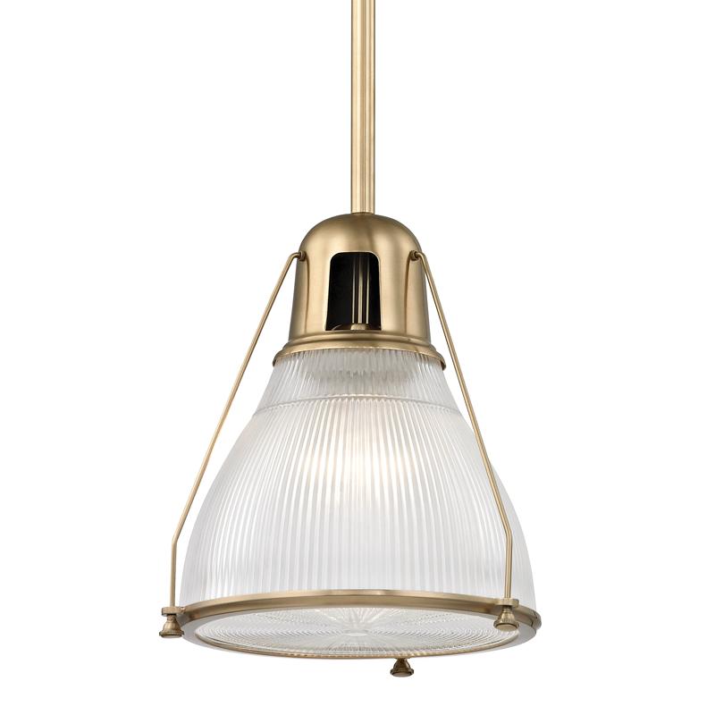 Hudson Valley Lighting Haverhill Aged Brass 12W x 12L x 15.75H Pendant