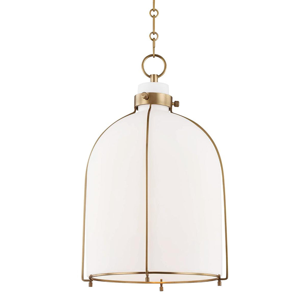 Hudson Valley Lighting Eldridge Aged Brass 14W x 14L x 20.25H Pendant