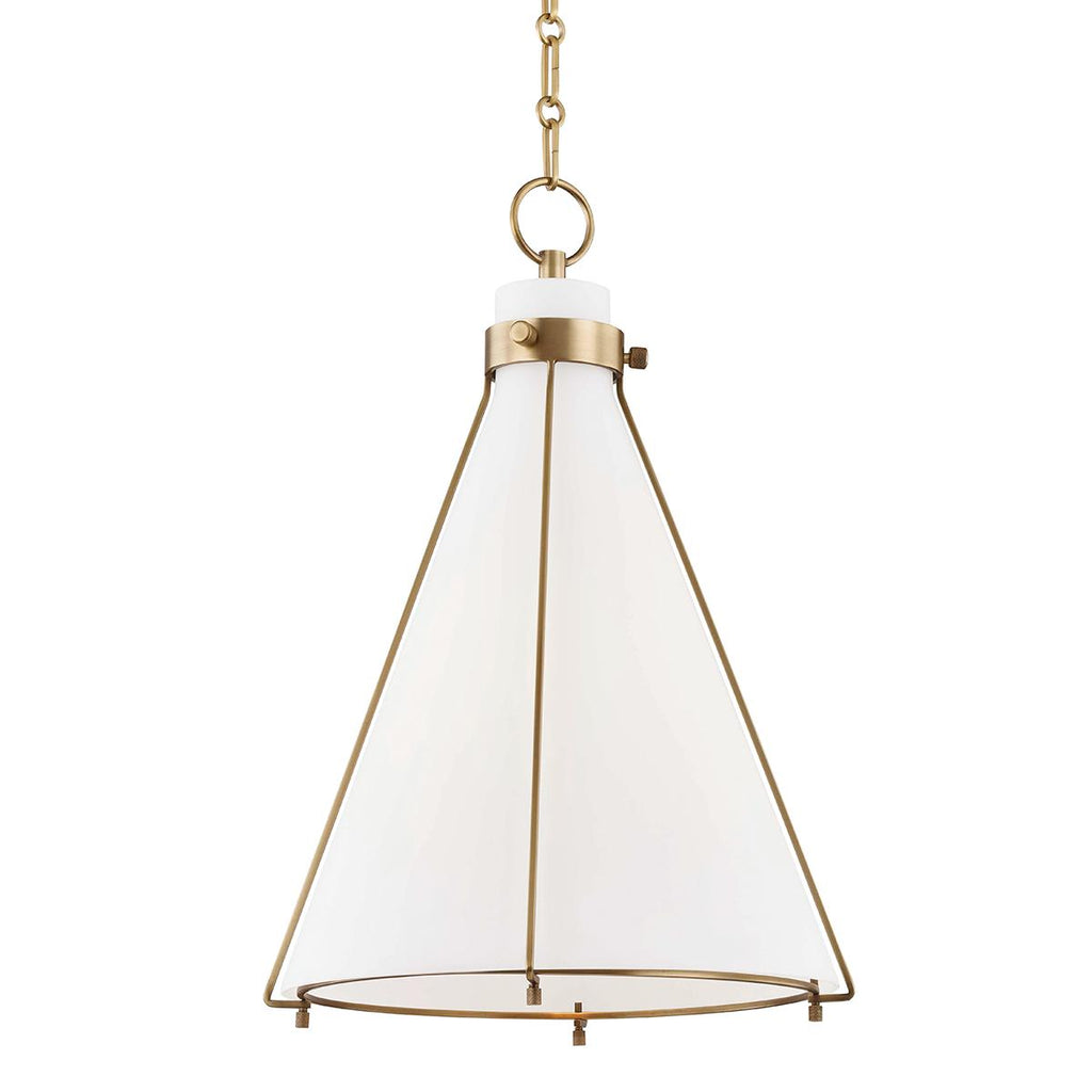 Hudson Valley Lighting Eldridge Aged Brass 15.5W x 15.5L x 22H Pendant