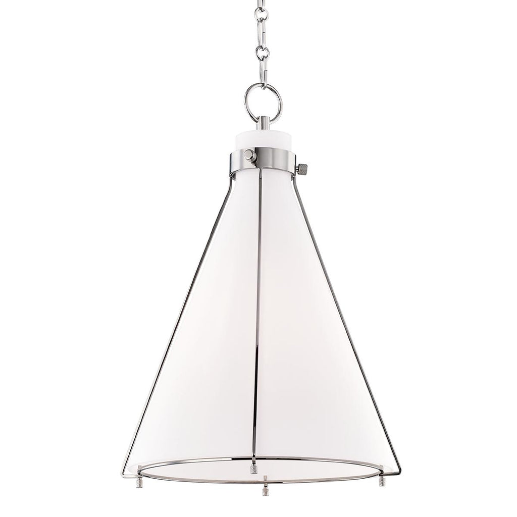 Hudson Valley Lighting Eldridge Polished Nickel 15.5W x 15.5L x 22H Pendant