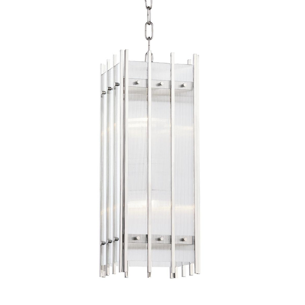 Hudson Valley Lighting Wooster Polished Nickel 7.5W x 7.5L x 20.25H Pendant