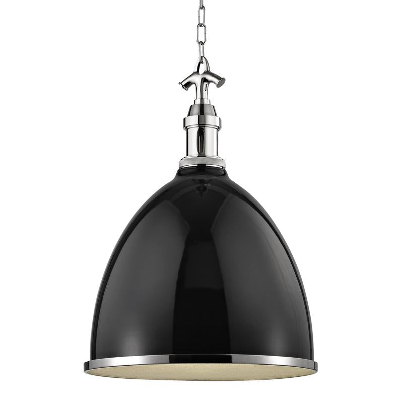 Hudson Valley Lighting Viceroy Black/polished Nickel 16.75W x 16.75L x 23H Pendant