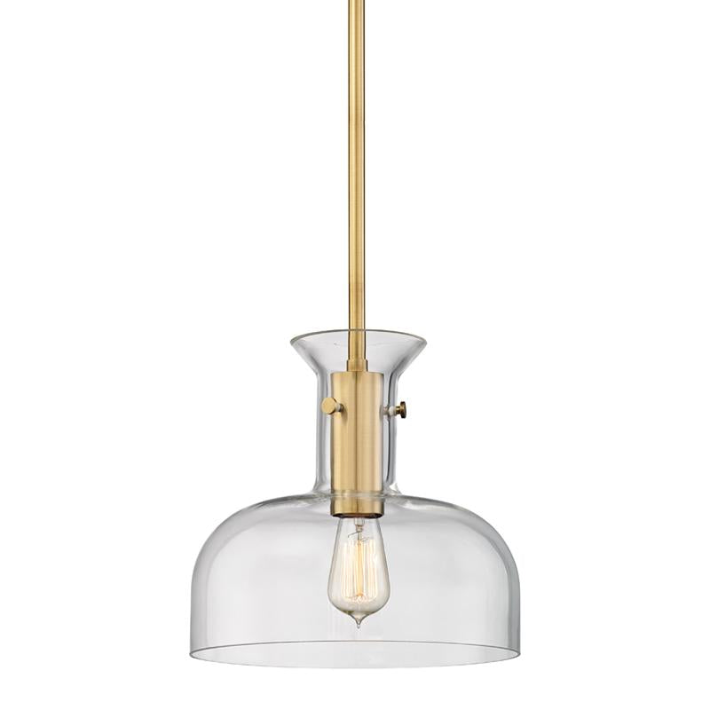 Hudson Valley Lighting Coffey Aged Brass 12W x 12L x 11.5H Pendant