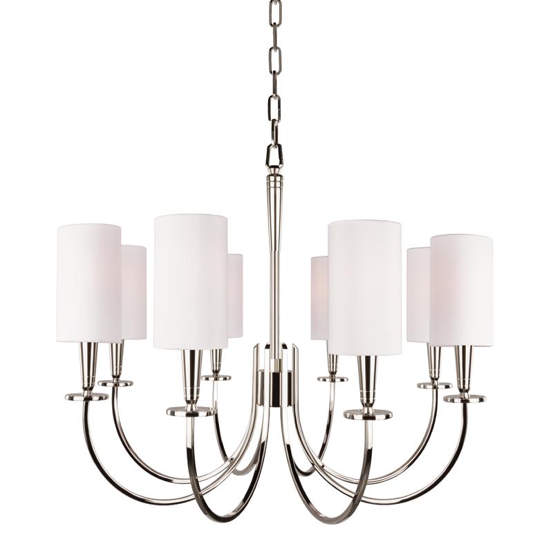 Hudson Valley Lighting Mason Polished Nickel 26.5W x 26.5L x 22.5H Chandelier