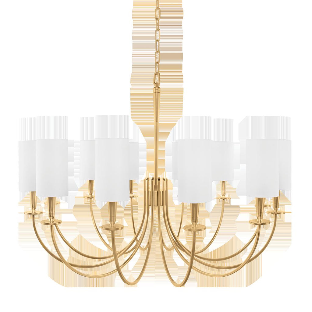 Hudson Valley Lighting Mason Aged Brass 34.5W x 34.5L x 27.25H Chandelier