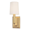 Hudson Valley Lighting Clinton Aged Brass 4W X 4L X 11.5H Wall Sconce