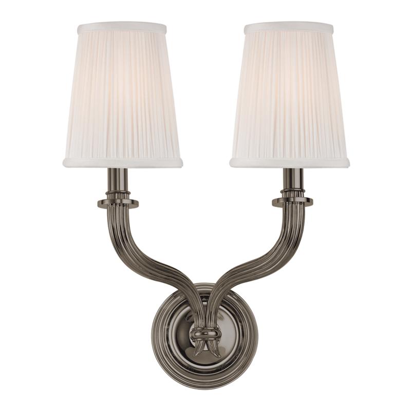 Hudson Valley Lighting Danbury Antique Nickel 14W x 14L x 17H Wall Sconce