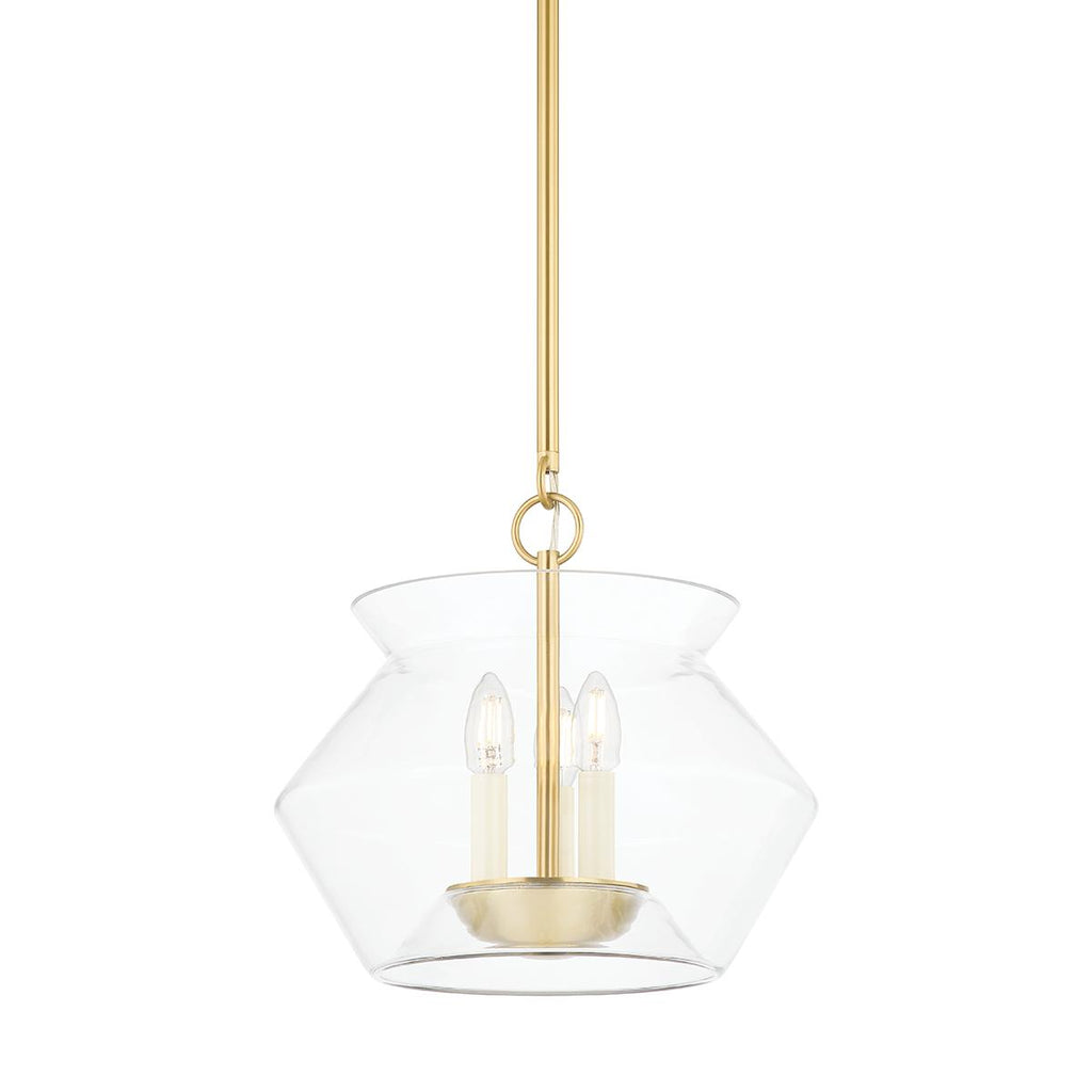 Hudson Valley Lighting Edmonton Aged Brass 15W x 15L x 14H Pendant