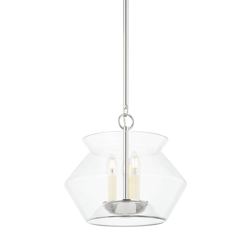 Hudson Valley Lighting Edmonton Polished Nickel 15W x 15L x 14H Pendant