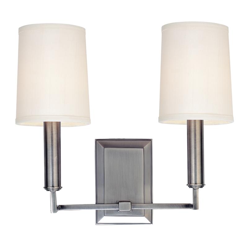 Hudson Valley Lighting Clinton Polished Nickel 11W x 11L x 11.5H Wall Sconce