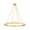 Hudson Valley Lighting Wingate Aged Brass 36W X 36L X 2H Chandelier