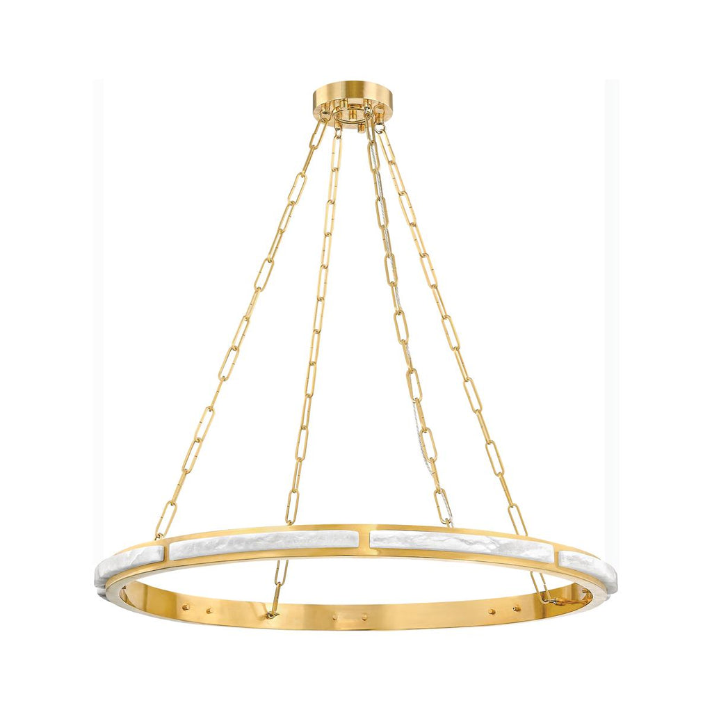 Hudson Valley Lighting WINGATE Aged Brass 36W x 36L x 2H Chandelier