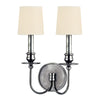 Hudson Valley Lighting Cohasset Polished Nickel 10.25W X 10.25L X 14H Wall Sconce